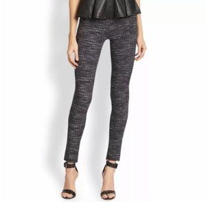Joie Woman's Sz M Keena Ponte Leggings in Black Geometric Dot Printed‎